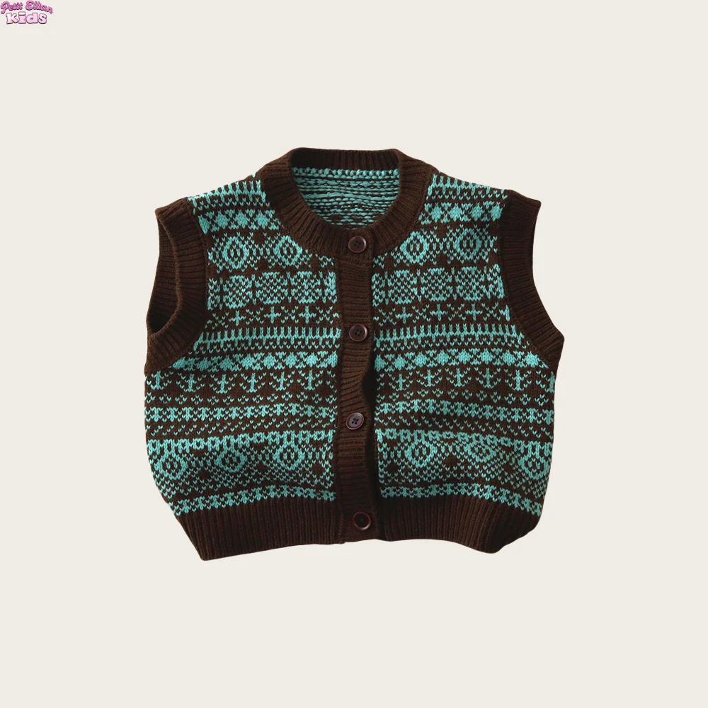 Toddler Boys 1-6Y Kids Girl Clothes Knitted Vest Cardigan Ethnic Pattern Soft Casual Autumn Winter Outdoor Clothes for Children
Toddler Boys 1-6Y Kids Girl Clothes Knitted Vest Cardigan Ethnic Pattern Soft Casual Autumn Winter Outdoor Clothes for Children