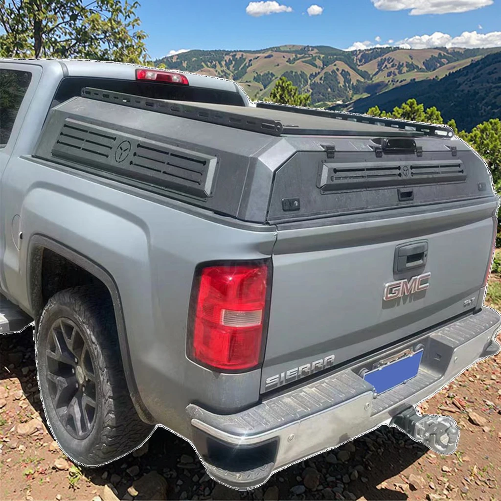 High Quality Aluminum Alloy Tonneau Cover for GMC/Sierra 2019 Waterproof Truck Roof Canopy Foldable Off-Road Pickup Hardtop
High Quality Aluminum Alloy Tonneau Cover for GMC/Sierra 2019 Waterproof Truck Roof Canopy Foldable Off-Road Pickup Hardtop