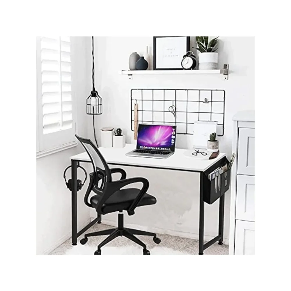 Small Computer Desk for Bedroom White Modern Writing Table for Home Office Small Spaces Student Teens Study Work PC Desk 31 Inch
Small Computer Desk for Bedroom White Modern Writing Table for Home Office Small Spaces Student Teens Study Work PC Desk 31 Inch
