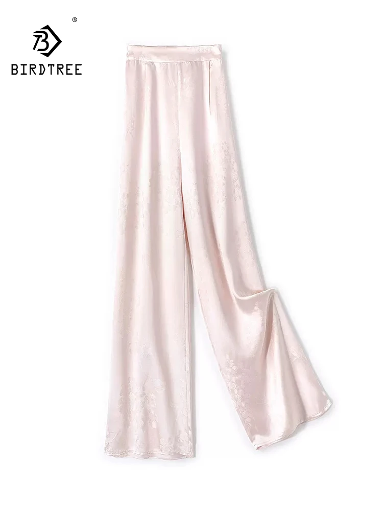 BirdTree-40MM Silk Watered Gauze Elegant Pants, Elastic Waist Jacquard, Women Retro Luxury Wide Leg Pants, 2026 Summer B65205CC
BirdTree-40MM Silk Watered Gauze Elegant Pants, Elastic Waist Jacquard, Women Retro Luxury Wide Leg Pants, 2026 Summer B65205CC