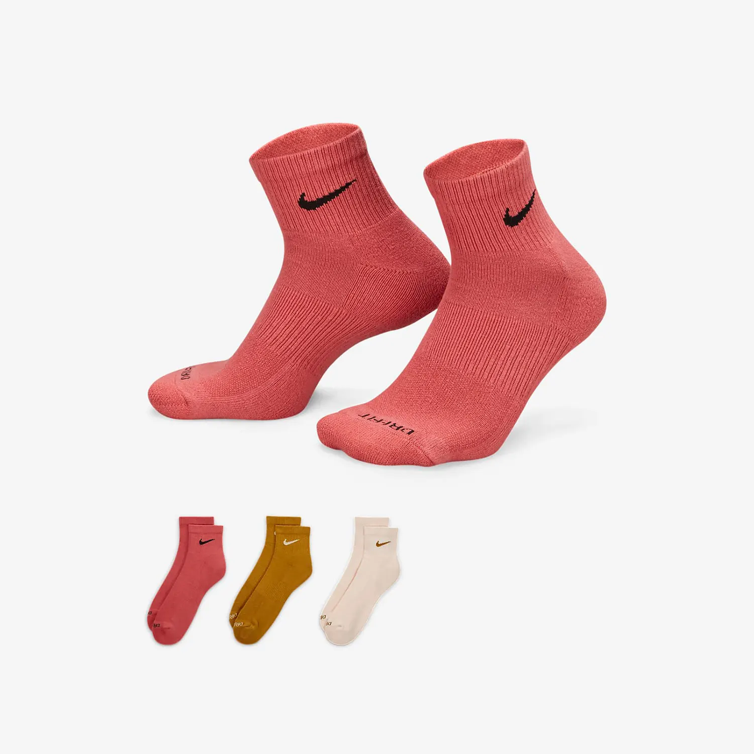 Nike genuine seasonal new men's and women's sports comfortable mid length socks three pairs set SX6890-992
Nike genuine seasonal new men's and women's sports comfortable mid length socks three pairs set SX6890-992