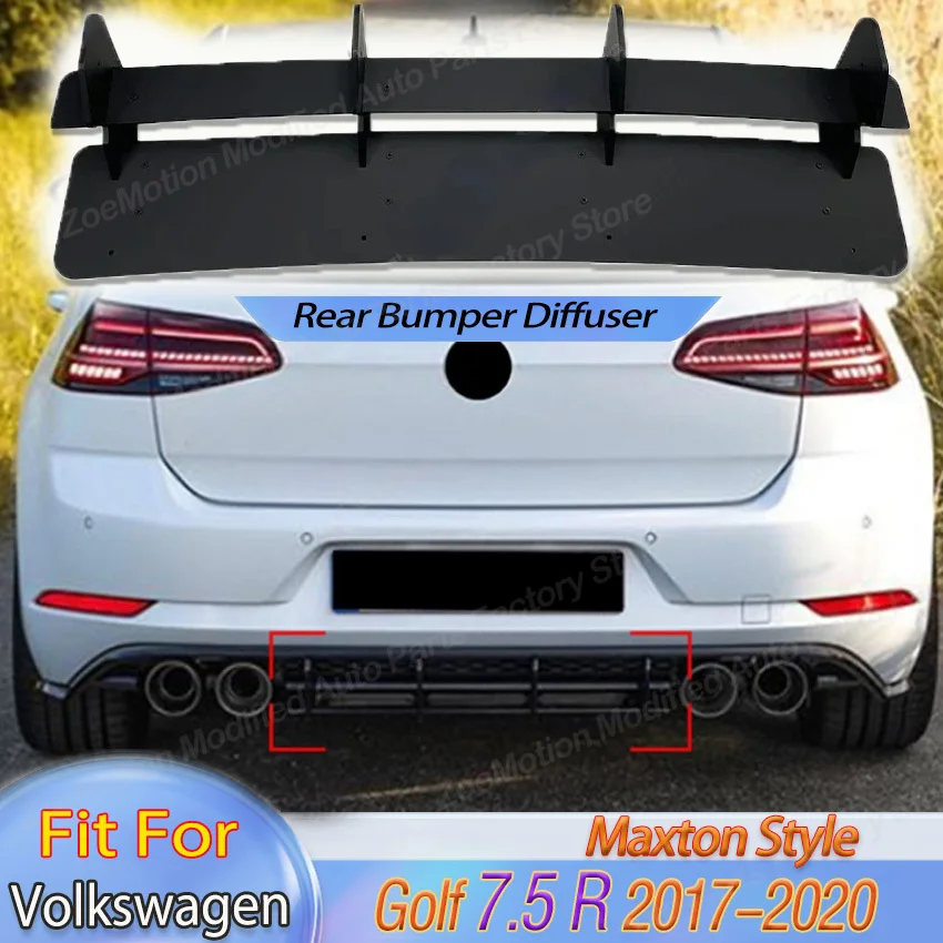 Maxton Style for VW Volkswagen Golf 7.5 R 2017-2020 Rear Bumper Diffuser Lip Splitter Spoiler Plate Body Kit Car Refit Parts
Maxton Style for VW Volkswagen Golf 7.5 R 2017-2020 Rear Bumper Diffuser Lip Splitter Spoiler Plate Body Kit Car Refit Parts