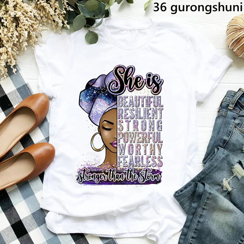 Melanin Poppin Shirt Black T Shirt Women Black African Girl Magic Print Tshirt Femme Harajuku Clothes Female T-Shirt Tops
Melanin Poppin Shirt Black T Shirt Women Black African Girl Magic Print Tshirt Femme Harajuku Clothes Female T-Shirt Tops