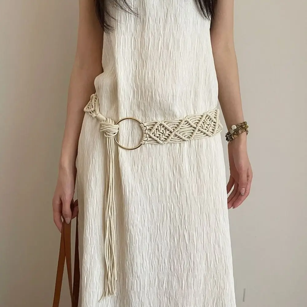 Elegant Waistband Ethnic Style Belt Retro Hollow Bohemian Belt Korean Style Waist Rope Tassel Waist Chain Daily
Elegant Waistband Ethnic Style Belt Retro Hollow Bohemian Belt Korean Style Waist Rope Tassel Waist Chain Daily