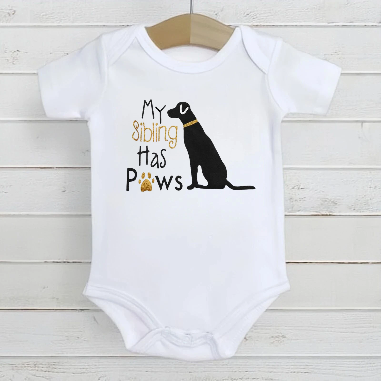 Summer New Casual Newborn Baby Boy Girl Short Sleeve Letter Print My Sibling Has Paws Cute Dog Romper Baby Clothes Bodysuits
Summer New Casual Newborn Baby Boy Girl Short Sleeve Letter Print My Sibling Has Paws Cute Dog Romper Baby Clothes Bodysuits