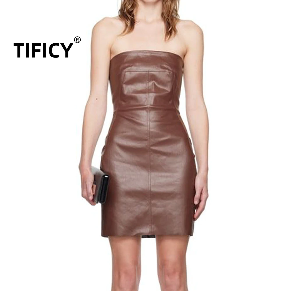 High Street Wrap Chest Hugging Dress PU Women's Chest Hugging Sexy and Fashionable Hip Hugging Design Dress
High Street Wrap Chest Hugging Dress PU Women's Chest Hugging Sexy and Fashionable Hip Hugging Design Dress