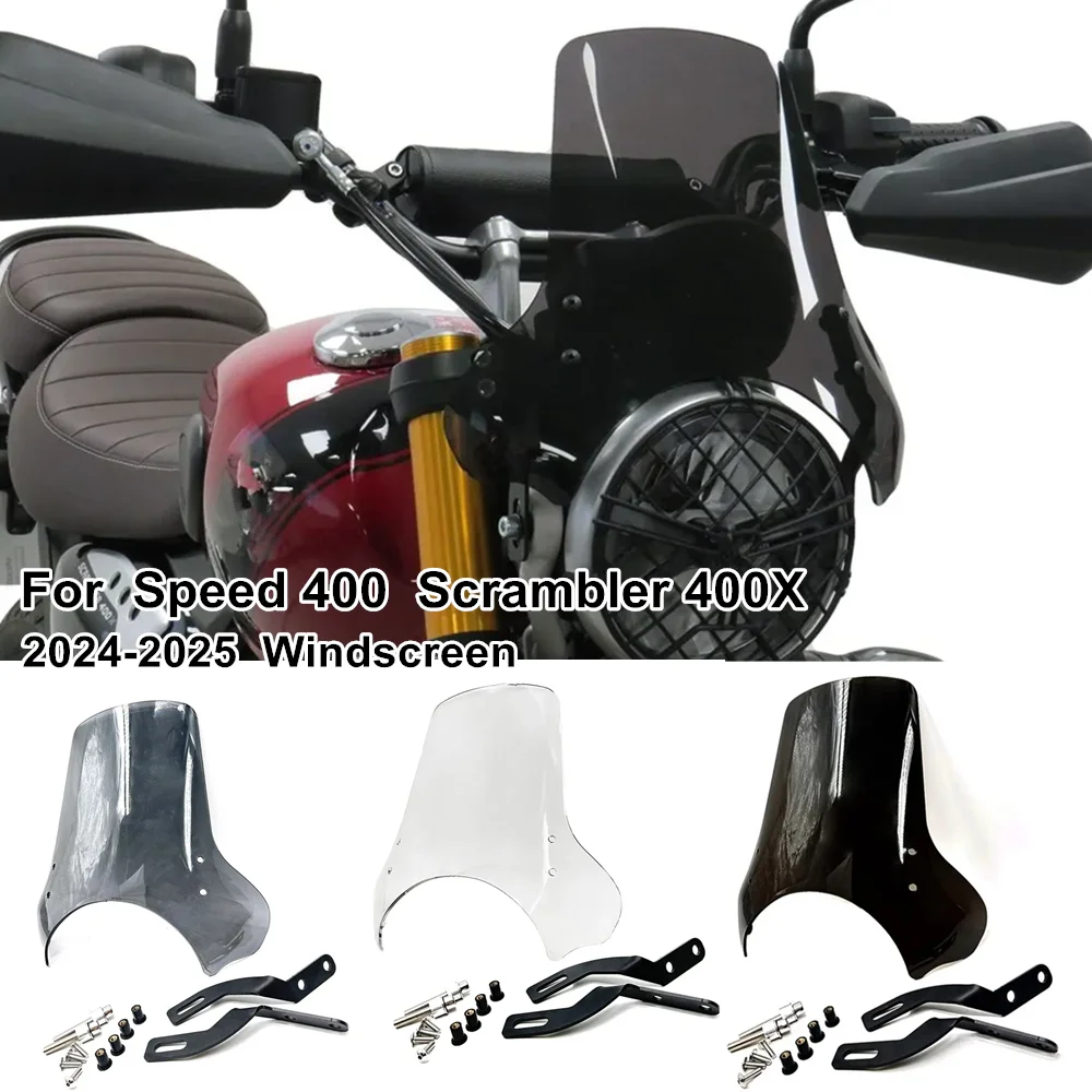 2024 2025 New For Triumph Speed 400 Scrambler 400X Scrambler400 X Speed400 Motorcycle Windscreen Windscreen Air Deflector
2024 2025 New For Triumph Speed 400 Scrambler 400X Scrambler400 X Speed400 Motorcycle Windscreen Windscreen Air Deflector