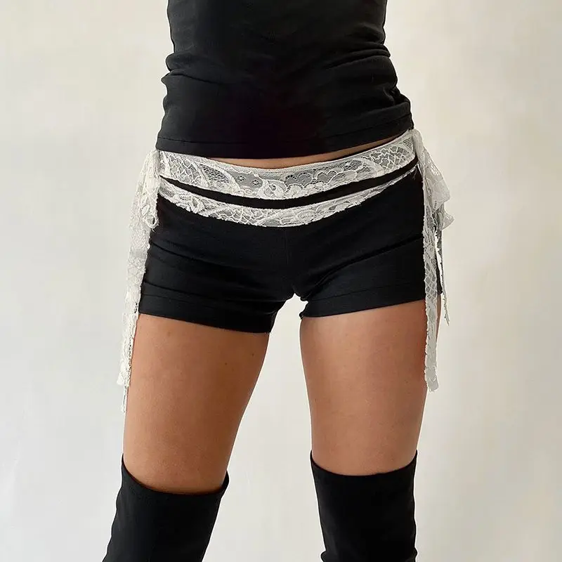 Spice Girls Ribbon Lace Stitching Slim Shorts 2025 Spring and Summer Sweet Sexy Casual Light Hot Pants
Spice Girls Ribbon Lace Stitching Slim Shorts 2025 Spring and Summer Sweet Sexy Casual Light Hot Pants