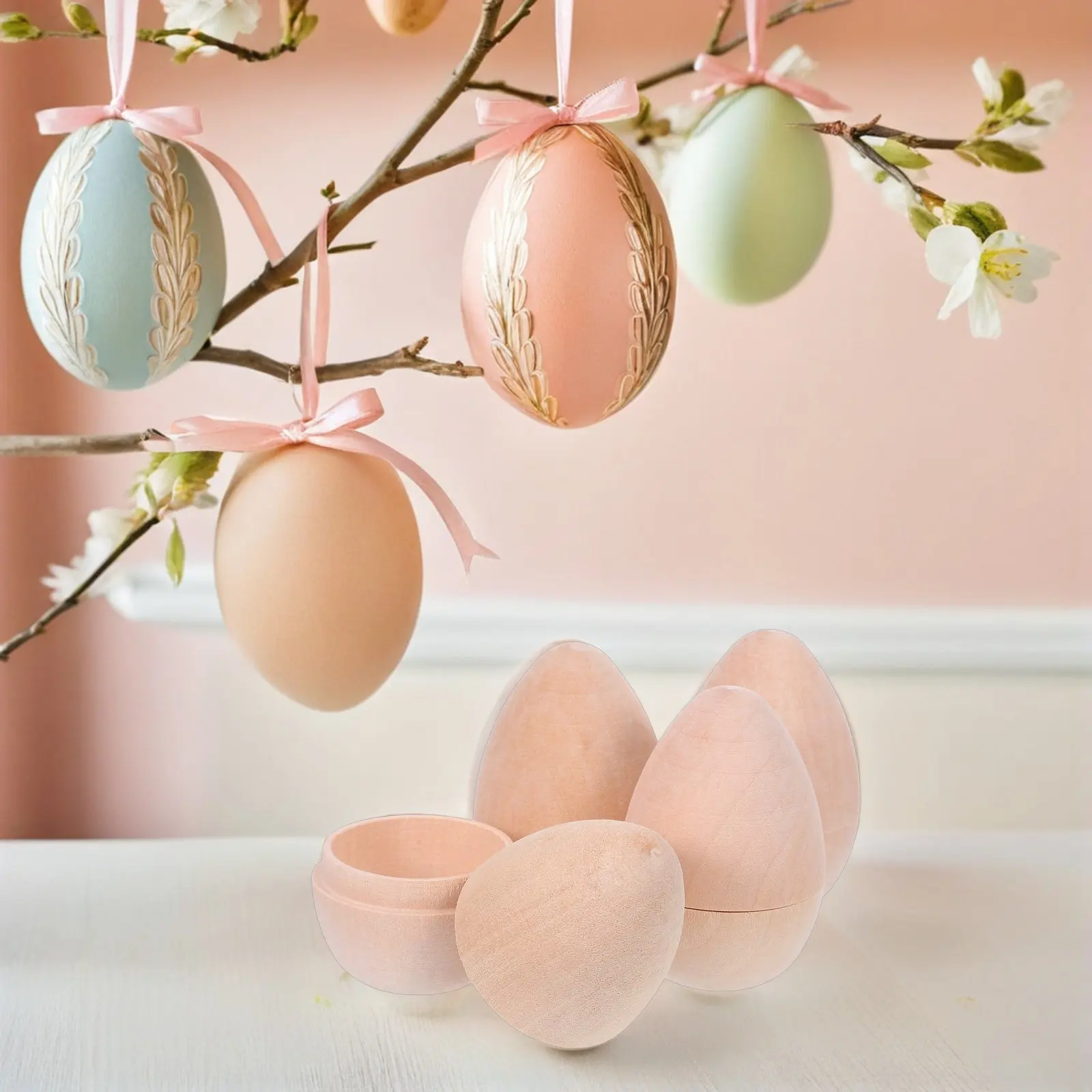4Pcs Unpainted Wood Easter Egg Hollow Ornaments 2.76in DIY Craft Fillable Egg Hunt Party Favors
4Pcs Unpainted Wood Easter Egg Hollow Ornaments 2.76in DIY Craft Fillable Egg Hunt Party Favors