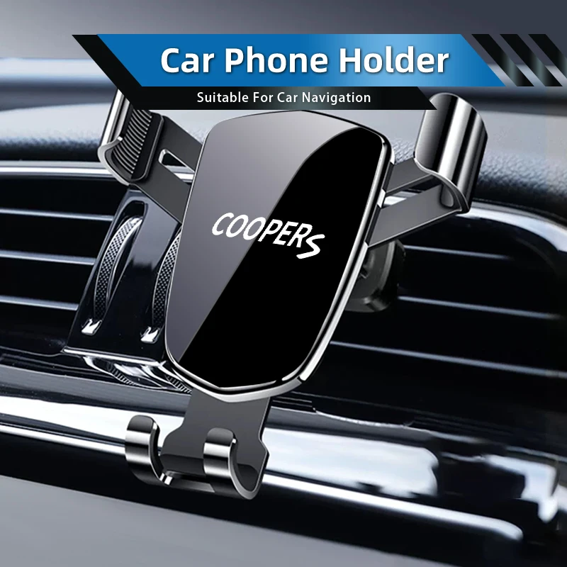 Car Mobile Phone Holder Air Vent Gravity Car Phone Holder For MINI Cooper JCW WORKS R55 R56 F55 F56 R57 R58 R59 R60 R50 R52