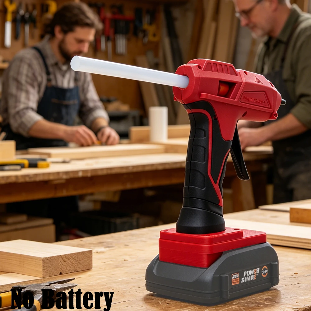 Electric Cordless Hot Melt Glue Gun for Worx 6PIN 18V Lithium Battery w/10pcs Glue Stick Hot Melt Welding Home Crafts DIY
Electric Cordless Hot Melt Glue Gun for Worx 6PIN 18V Lithium Battery w/10pcs Glue Stick Hot Melt Welding Home Crafts DIY