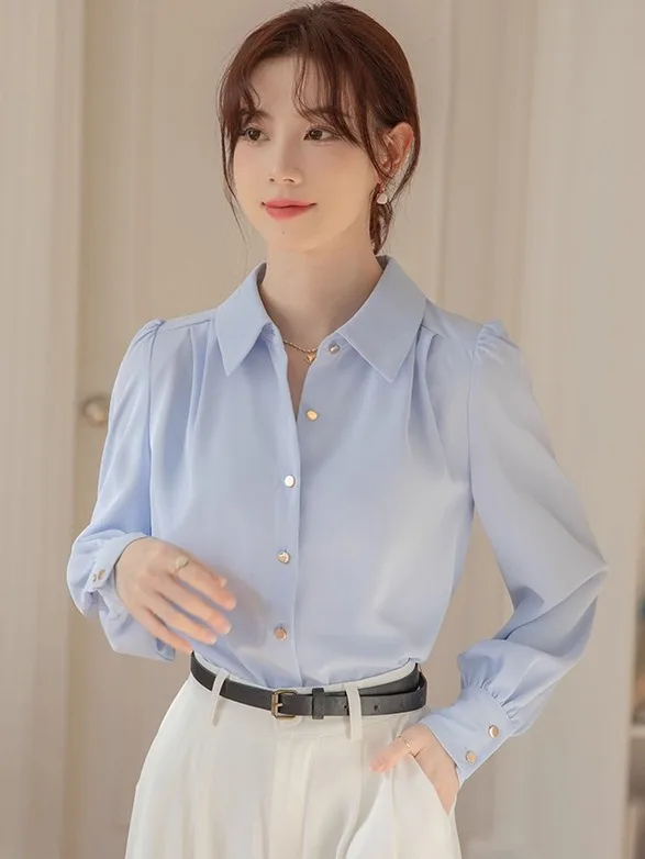 Women's White irt Long Sve Formal Interview Busin Dr Top Commute High-End Feeling Profional White Blouse
Women's White irt Long Sve Formal Interview Busin Dr Top Commute High-End Feeling Profional White Blouse