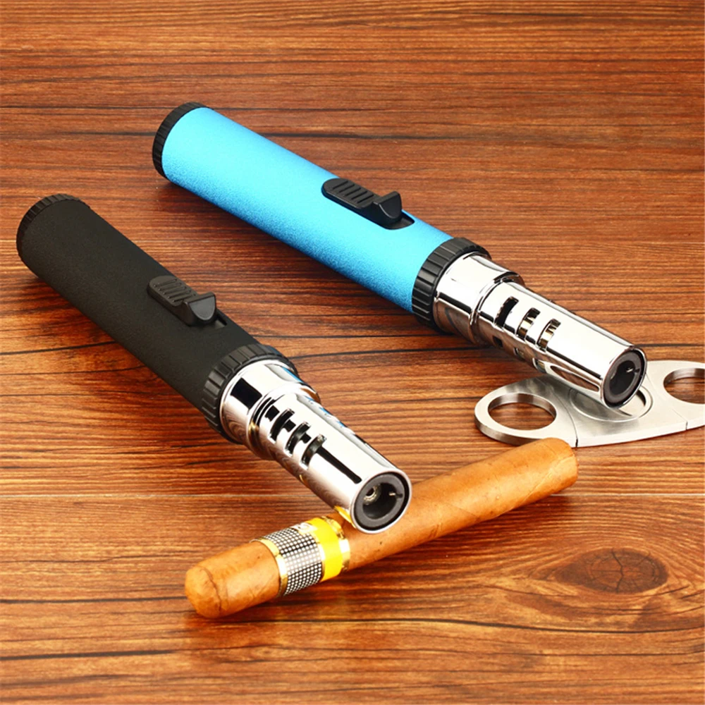 Portable Metal Jet Flame Gas Butane Lighter, Kitchen Cooking Torch, Turbo Spray Gun, Cigar Lighter, Smoking Accessories, BBQ
Portable Metal Jet Flame Gas Butane Lighter, Kitchen Cooking Torch, Turbo Spray Gun, Cigar Lighter, Smoking Accessories, BBQ