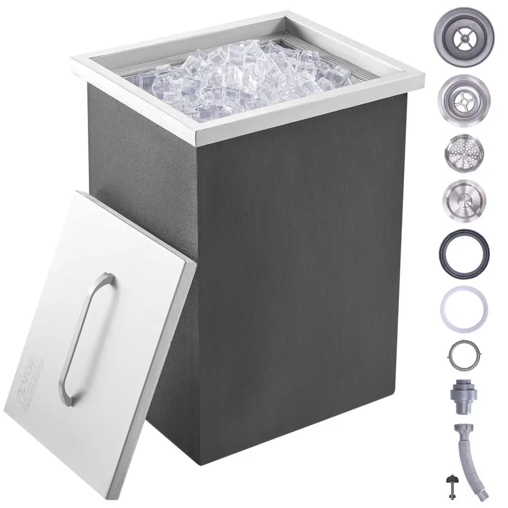 StainlessSteelIceChest40qtCommercialIceCoolerOutdoorKitchenUse14x12x18InchWDrainPipeCoverForBeerWineCoolStorage
StainlessSteelIceChest40qtCommercialIceCoolerOutdoorKitchenUse14x12x18InchWDrainPipeCoverForBeerWineCoolStorage