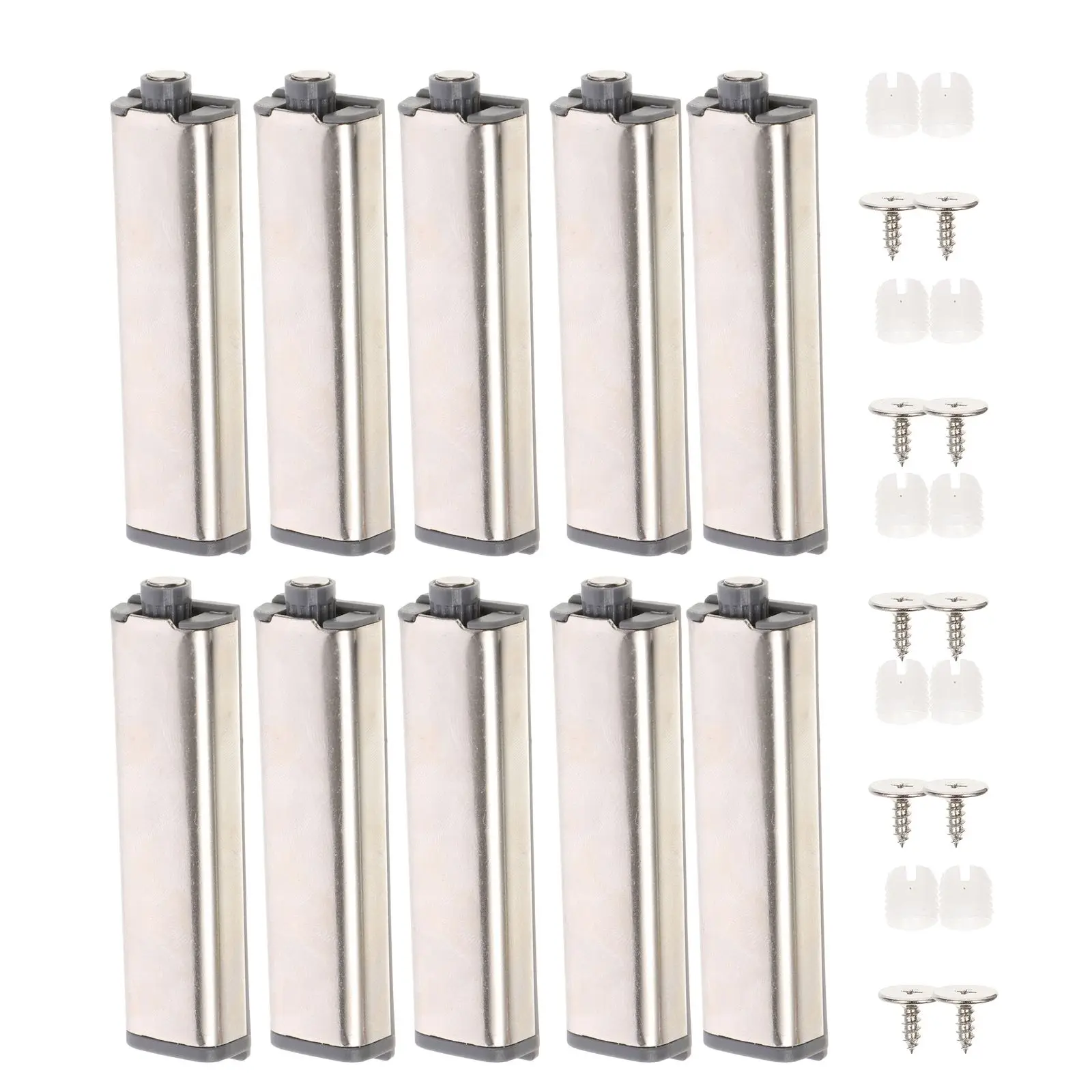 10 Pcs Stainless Steel Cabinet Latch Silver Door Catch Push Open Buffers Suitable For Doors Cabinets
10 Pcs Stainless Steel Cabinet Latch Silver Door Catch Push Open Buffers Suitable For Doors Cabinets