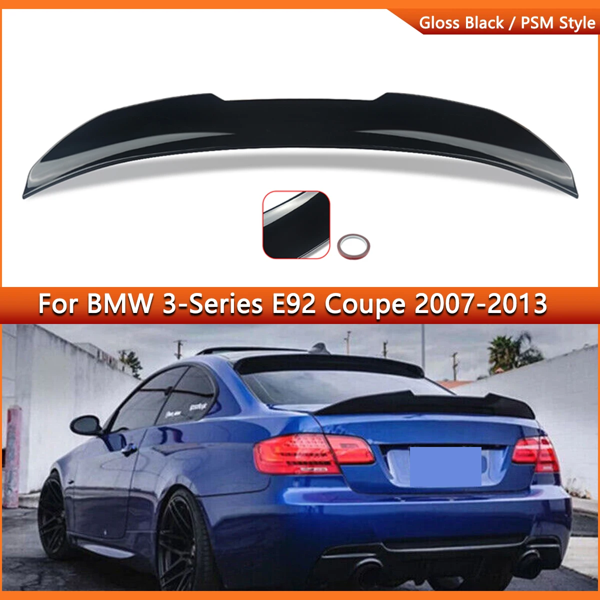 PSM Style Rear Tail Wings Lip FOR 2007-2013 BMW E92 M3 2DR True Highkick Duckbill Glossy Black Rear Trunk Spoiler Magickit
PSM Style Rear Tail Wings Lip FOR 2007-2013 BMW E92 M3 2DR True Highkick Duckbill Glossy Black Rear Trunk Spoiler Magickit