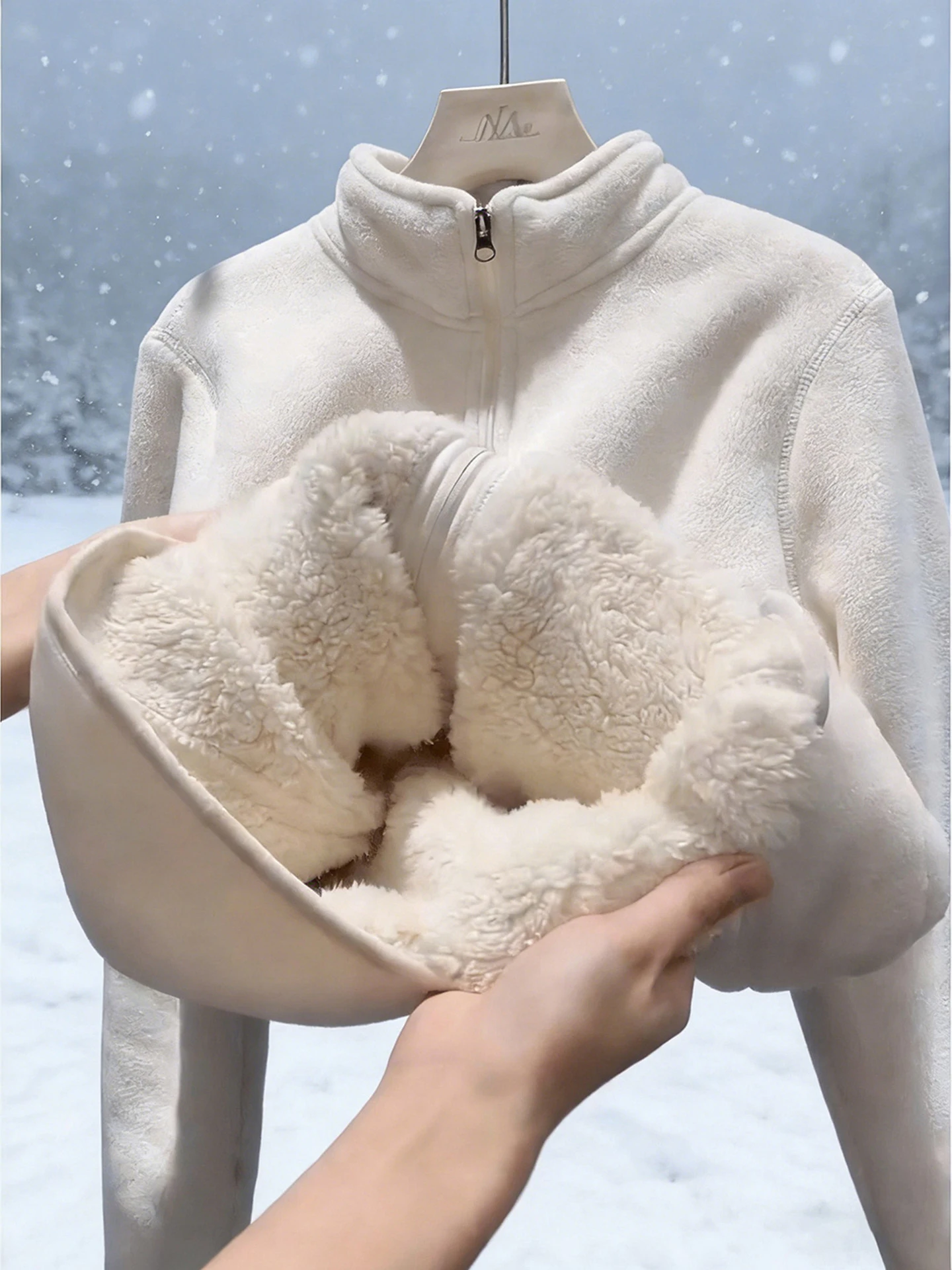 Ultra-Thi Lamb Velvet Jaet Stand Collar Windbreaker for Men And Women Cotton Inner Coat Zipper Closure Color Winter...
Ultra-Thi Lamb Velvet Jaet Stand Collar Windbreaker for Men And Women Cotton Inner Coat Zipper Closure Color Winter...