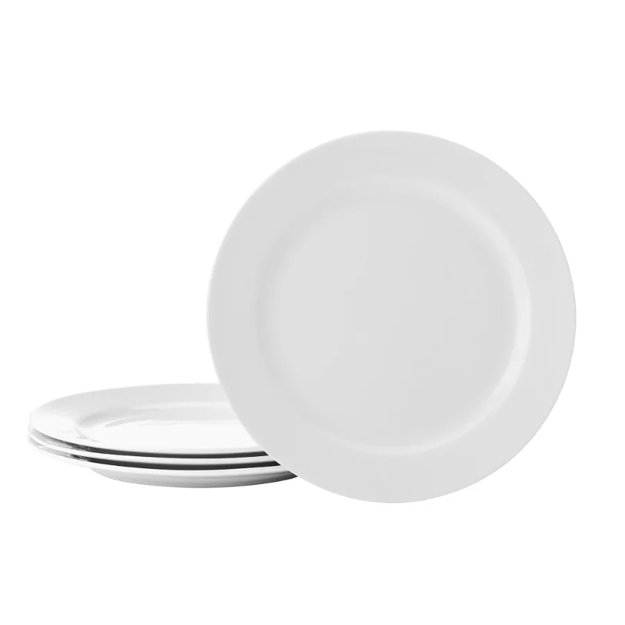 Nevaeh White Classic Rim 8" Round Bone China Salad Plates 4 Count
Nevaeh White Classic Rim 8" Round Bone China Salad Plates 4 Count