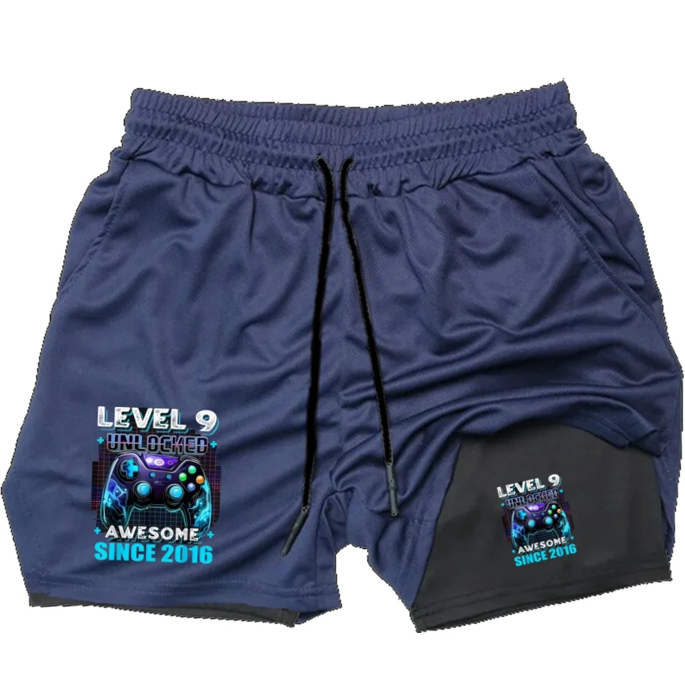 Boys LEVEL 9 Gaming Print 2-in-1 Quick Dry Shorts Elastic Waist Gym Training Casual Birthday Sport Pants
Boys LEVEL 9 Gaming Print 2-in-1 Quick Dry Shorts Elastic Waist Gym Training Casual Birthday Sport Pants