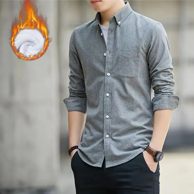 2024 Fall and Winter New Velvet Thickened Casual Warm Shirt Men's Long Sleeve Shirt Korean Oxford Shirt Men Shirts Mens Shirts
2024 Fall and Winter New Velvet Thickened Casual Warm Shirt Men's Long Sleeve Shirt Korean Oxford Shirt Men Shirts Mens Shirts