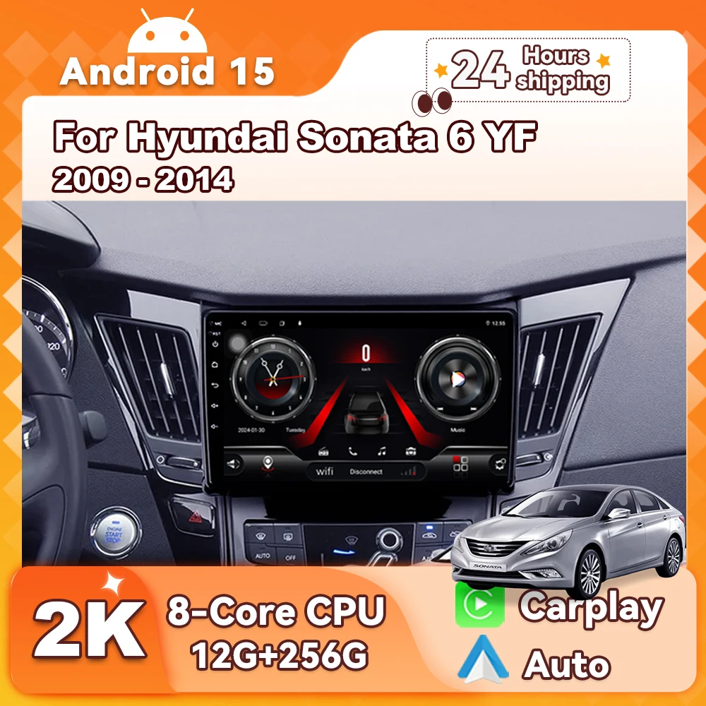 Android 15 Car For Hyundai Sonata 6 YF 2009 - 2014 Radio Multimedia Player Navigation GPS Wireless Carplay IPS LED 8 CORE 2 DIN
Android 15 Car For Hyundai Sonata 6 YF 2009 - 2014 Radio Multimedia Player Navigation GPS Wireless Carplay IPS LED 8 CORE 2 DIN