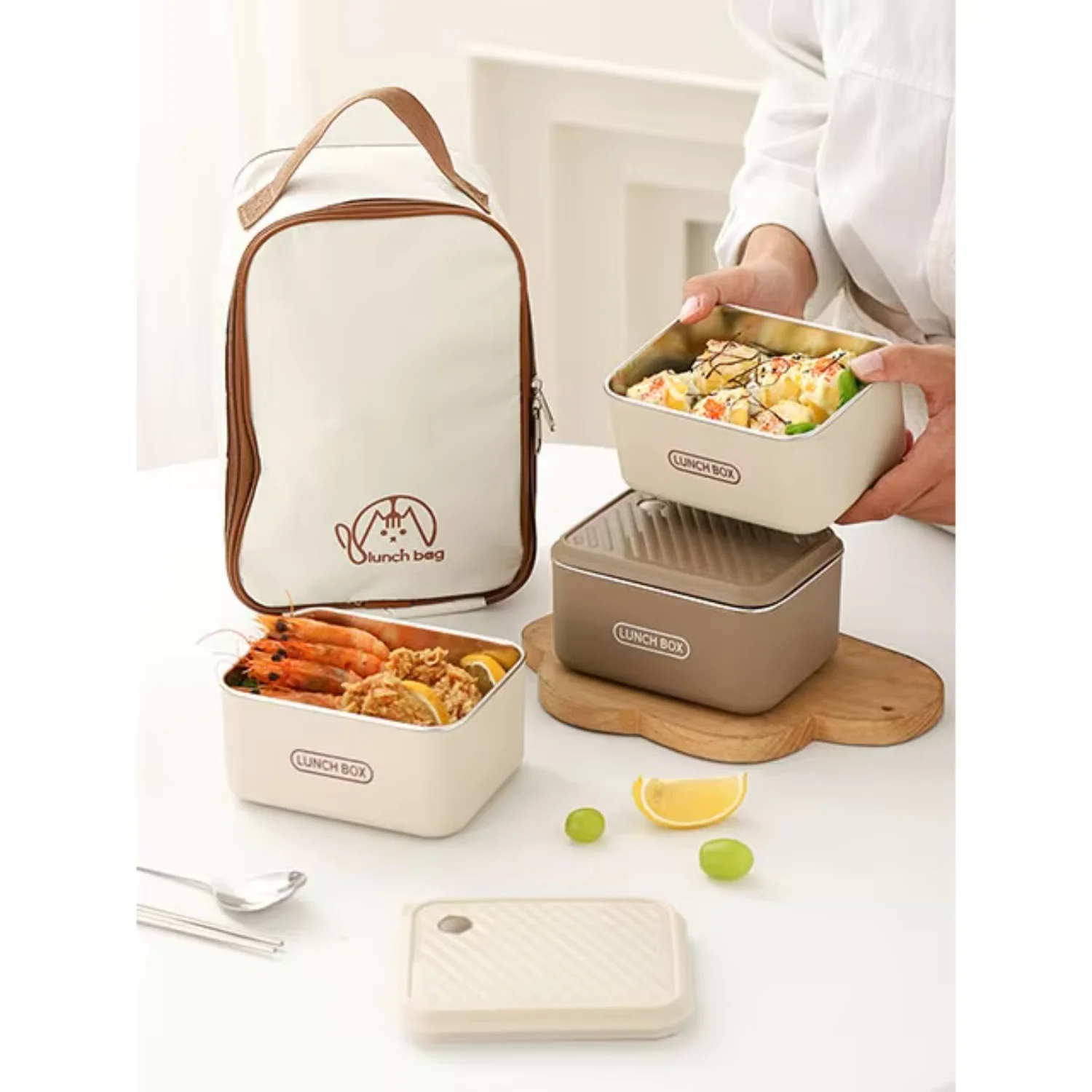 Stainless 304 Food Grade Sealed Crisper Container Sealed Tiffin Bento Lunch With Lid food warmer set
Stainless 304 Food Grade Sealed Crisper Container Sealed Tiffin Bento Lunch With Lid food warmer set