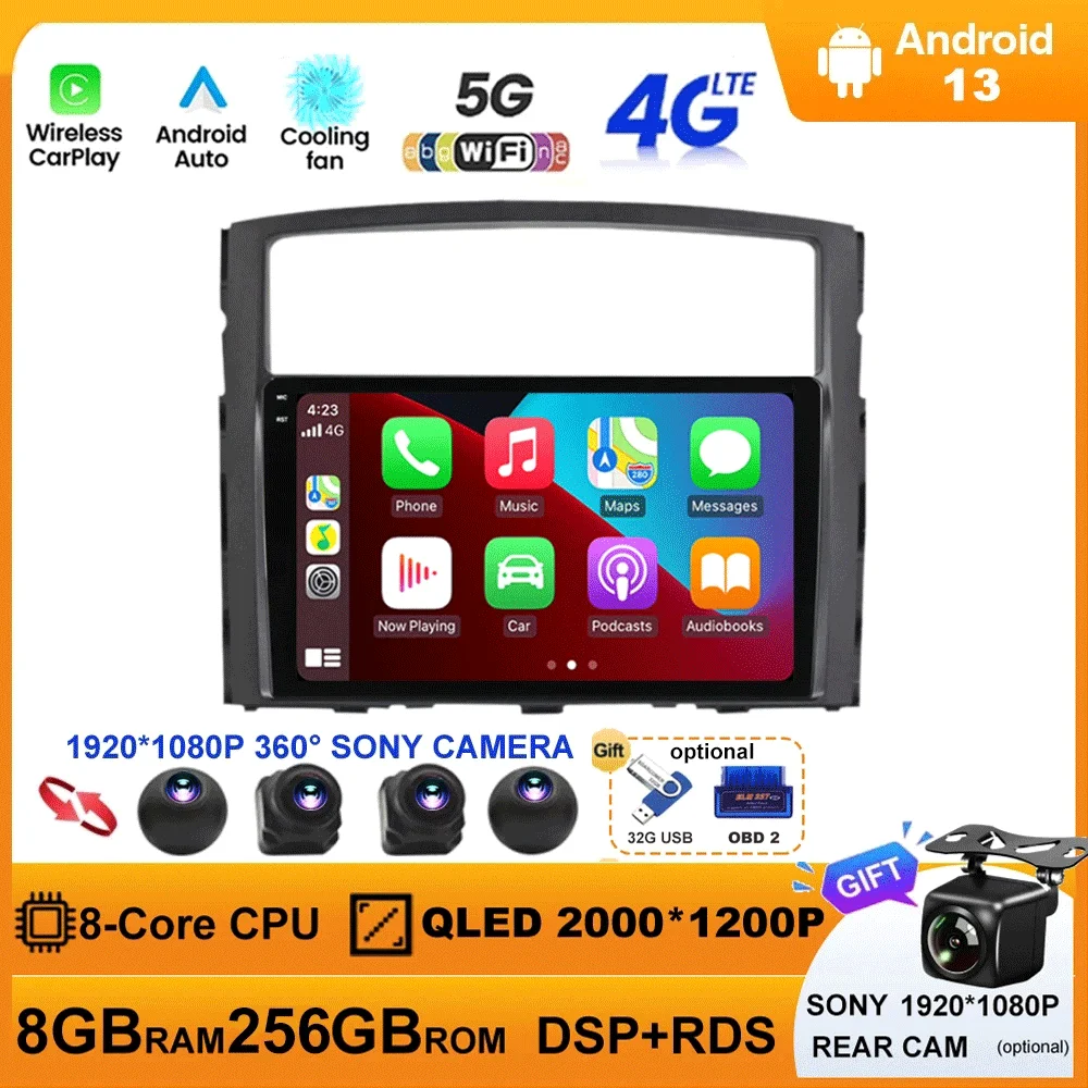 Android 13 For Mitsubishi Pajero 2006-2014 Car Radio Multimedia Video Player Carplay Radio WIFI 4G BT GPS Navigation 360 Camera
Android 13 For Mitsubishi Pajero 2006-2014 Car Radio Multimedia Video Player Carplay Radio WIFI 4G BT GPS Navigation 360 Camera