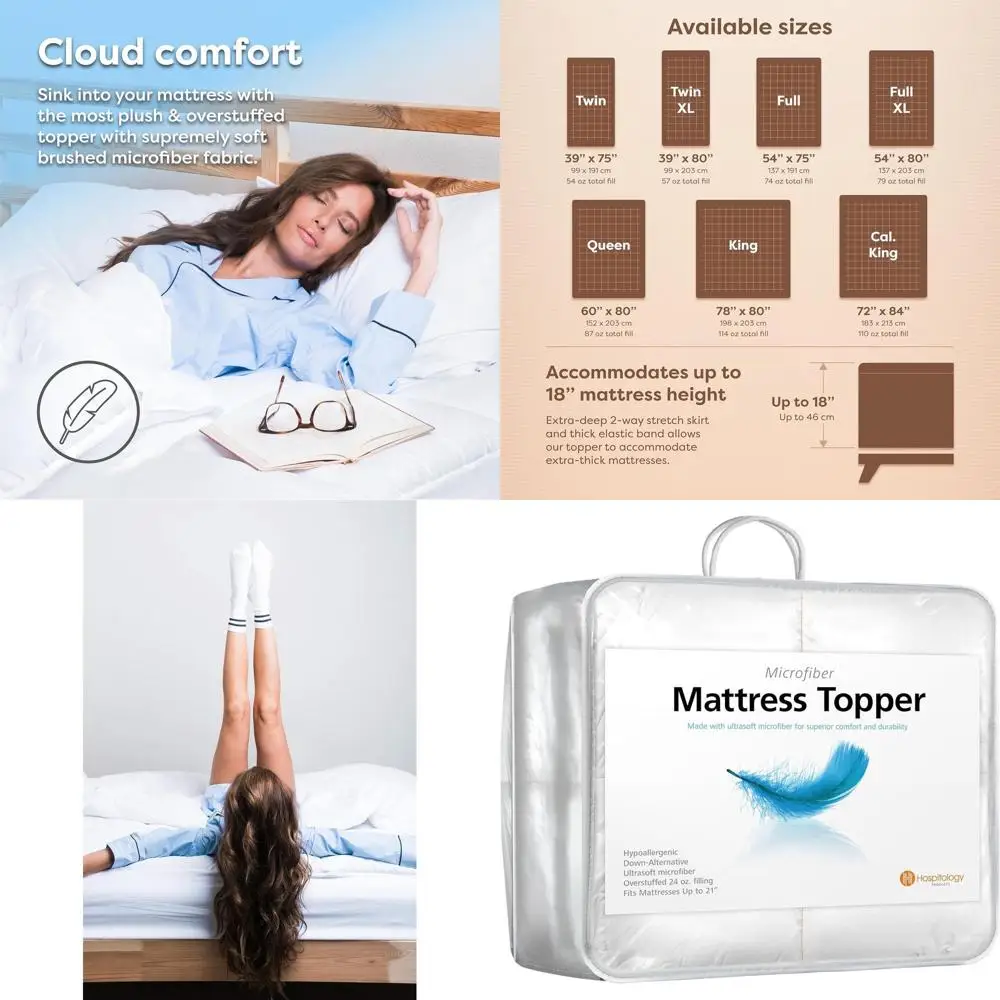 Hypoallergenic Deep Pocket Goose Down Pillow Top Mattress Cover, King Size - 78x80 Inches
Hypoallergenic Deep Pocket Goose Down Pillow Top Mattress Cover, King Size - 78x80 Inches