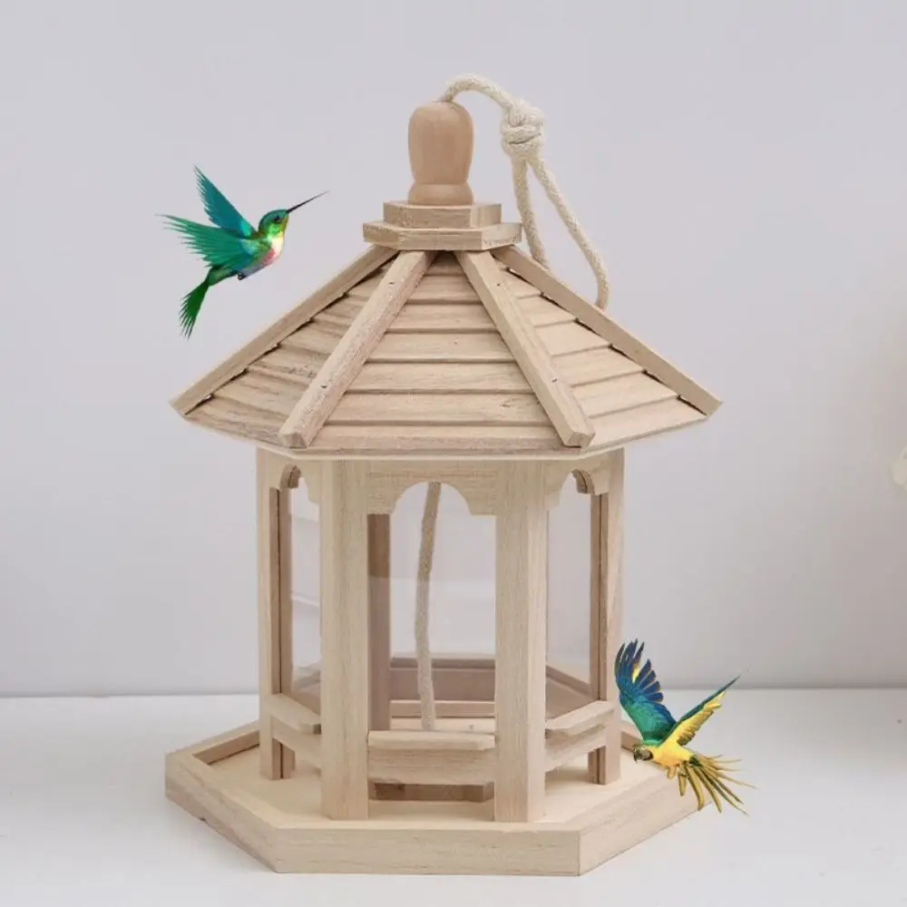 Durable House Shape Bird Feeder House Hanging Wooden Pet Feeder Box Bird Food Dispenser Balcony
Durable House Shape Bird Feeder House Hanging Wooden Pet Feeder Box Bird Food Dispenser Balcony