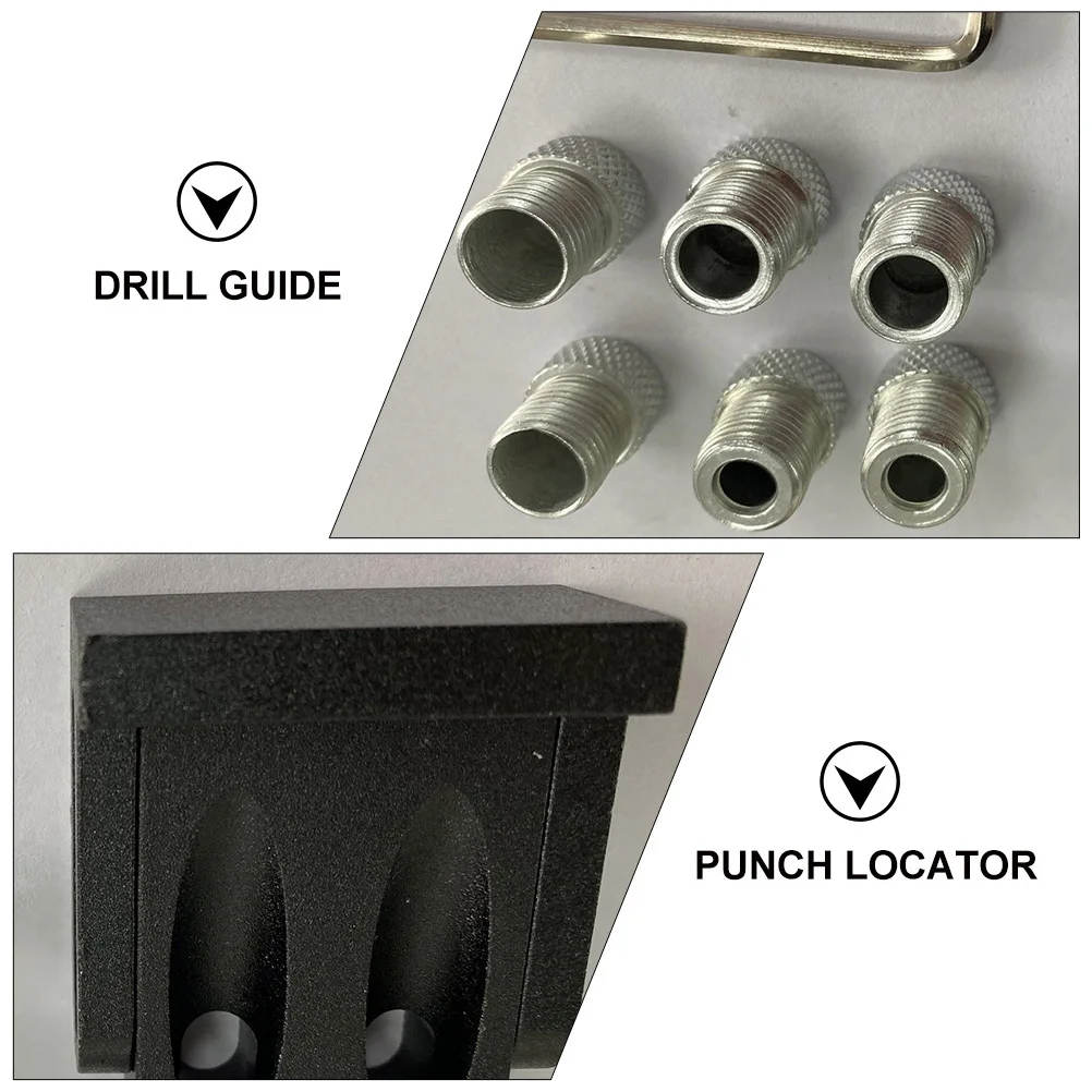 1 Set Wood Drilling Guide Aluminum Alloy Punch Locator Tool For Accurate Doweling Jigs Drilling Accessory Drill Bit
1 Set Wood Drilling Guide Aluminum Alloy Punch Locator Tool For Accurate Doweling Jigs Drilling Accessory Drill Bit