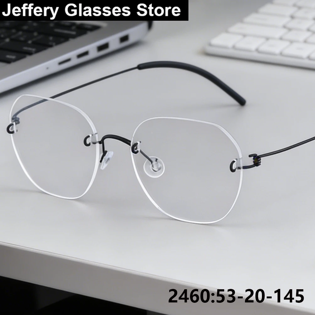 Denmark Brand Polygon Rimless Glasses Frame 2460 Men Women Screwless Ultralight 4g Eyeglasses No Rim Optical Frameless Eyewear
Denmark Brand Polygon Rimless Glasses Frame 2460 Men Women Screwless Ultralight 4g Eyeglasses No Rim Optical Frameless Eyewear