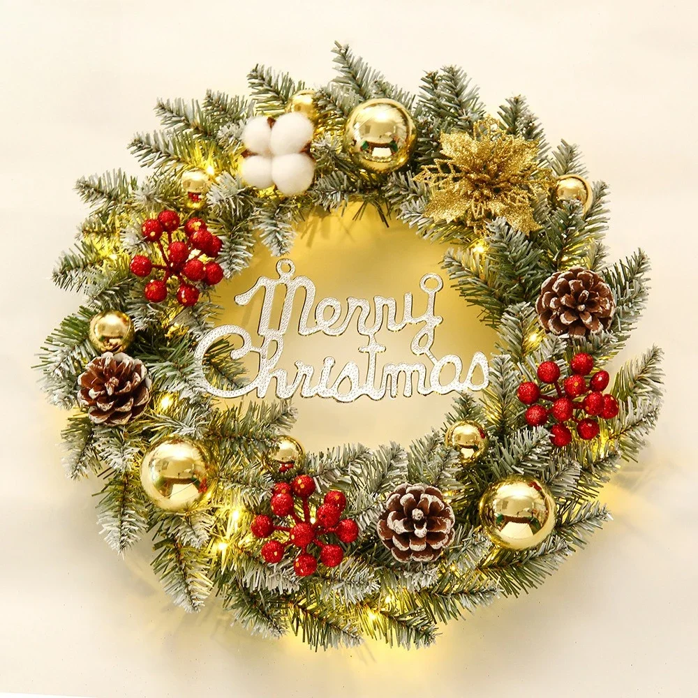 Christmas Decoration Wreath White Rattan Shopping Mall Set Door Hanging Wreath
Christmas Decoration Wreath White Rattan Shopping Mall Set Door Hanging Wreath
