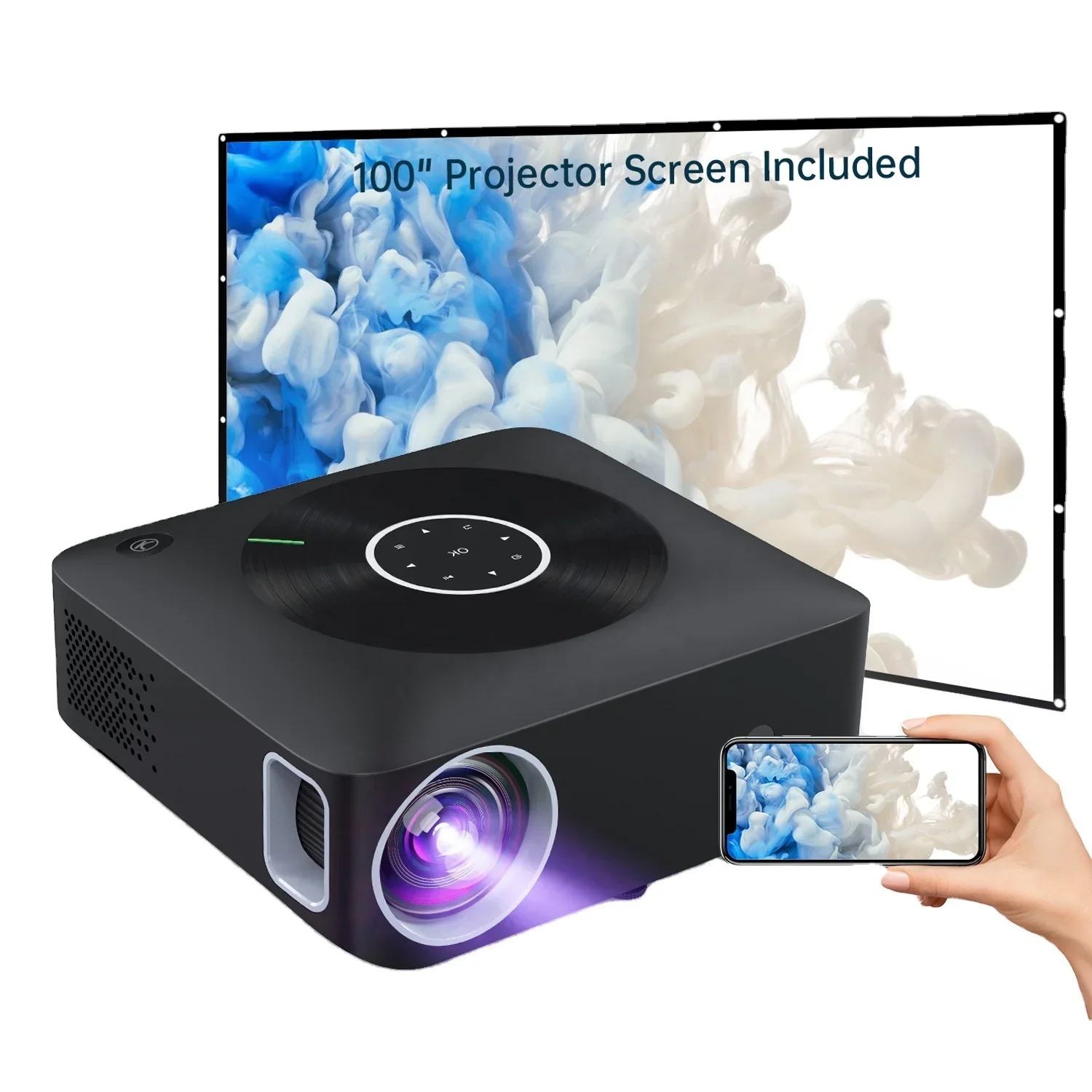 Salange P89A 2023 Latest Design 1080P Projector Android Full HD Projectors Wifi Movie LED Beamer Home Theater Phone Projector
Salange P89A 2023 Latest Design 1080P Projector Android Full HD Projectors Wifi Movie LED Beamer Home Theater Phone Projector