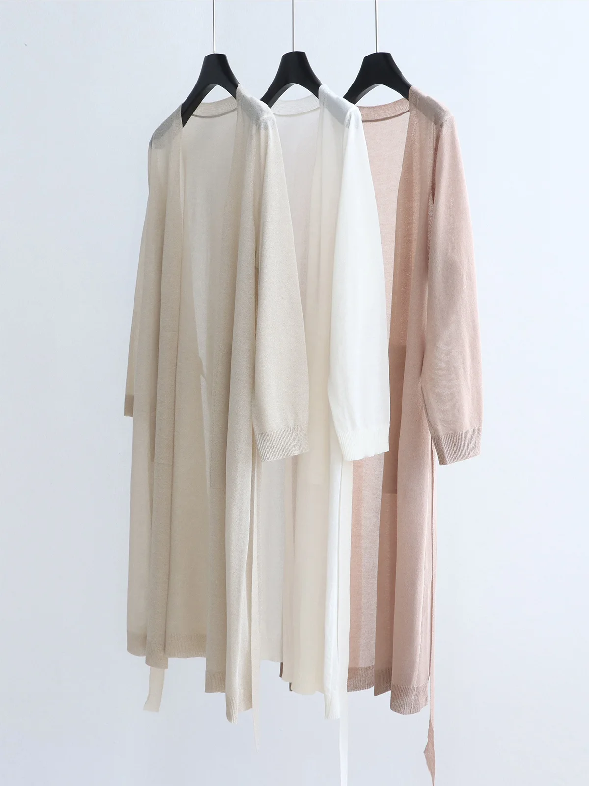 Dave&di Medium-length Open-front Knitted Cardigan With Pockets Uv Protection And Detachable Scarf For Spring And Summer Women
Dave&di Medium-length Open-front Knitted Cardigan With Pockets Uv Protection And Detachable Scarf For Spring And Summer Women