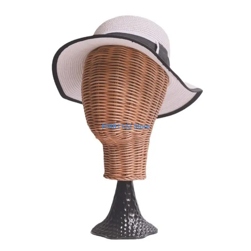 Y1UF Natural Rattan Hat And Holder With Stable Black Plastic Base For Display
Y1UF Natural Rattan Hat And Holder With Stable Black Plastic Base For Display