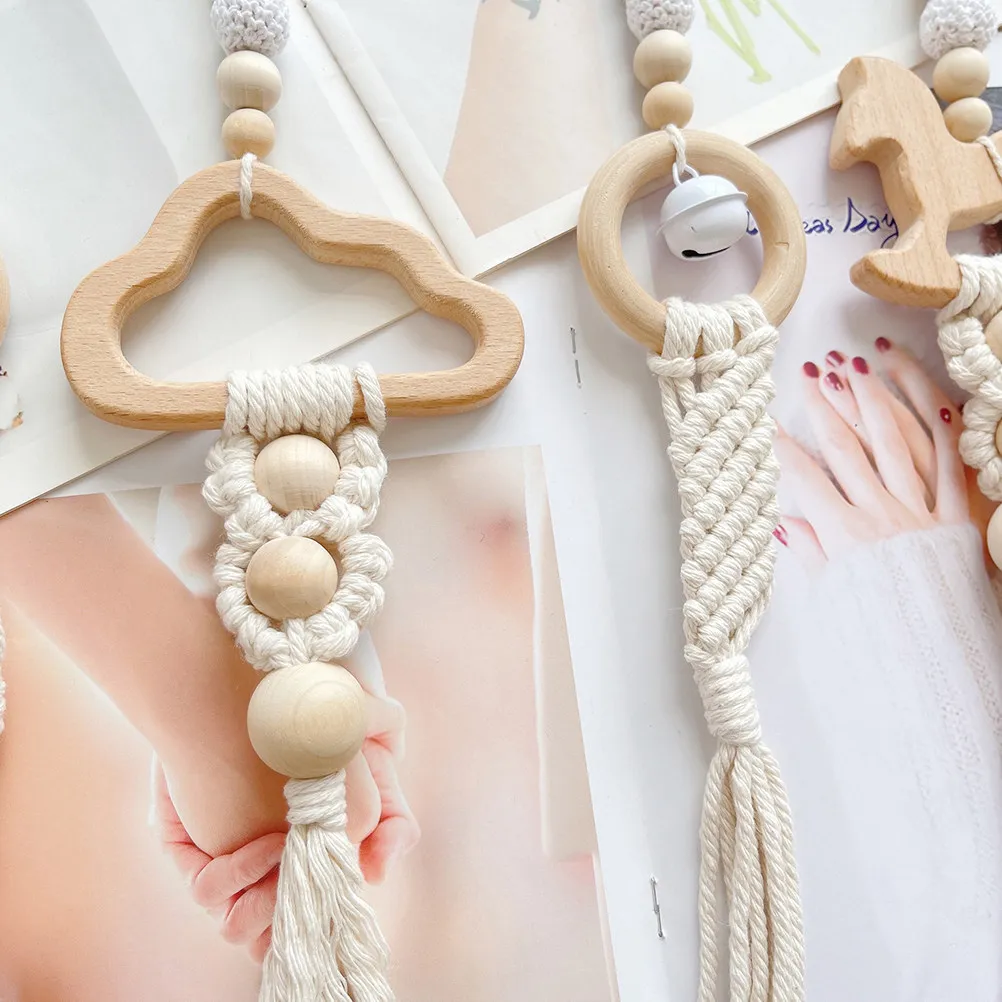 4Pcs Wooden Baby Fitness Rack Pendants Bohemia Style Newborn Gym Hanging Decor Infants Room Decoration Playthings
4Pcs Wooden Baby Fitness Rack Pendants Bohemia Style Newborn Gym Hanging Decor Infants Room Decoration Playthings