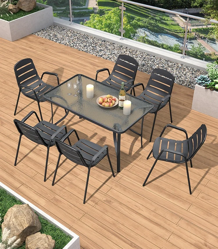 Outdoor table and chair combination outdoor plastic wood dining chair waterproof garden courtyard outdoor balcony with leisure s
Outdoor table and chair combination outdoor plastic wood dining chair waterproof garden courtyard outdoor balcony with leisure s