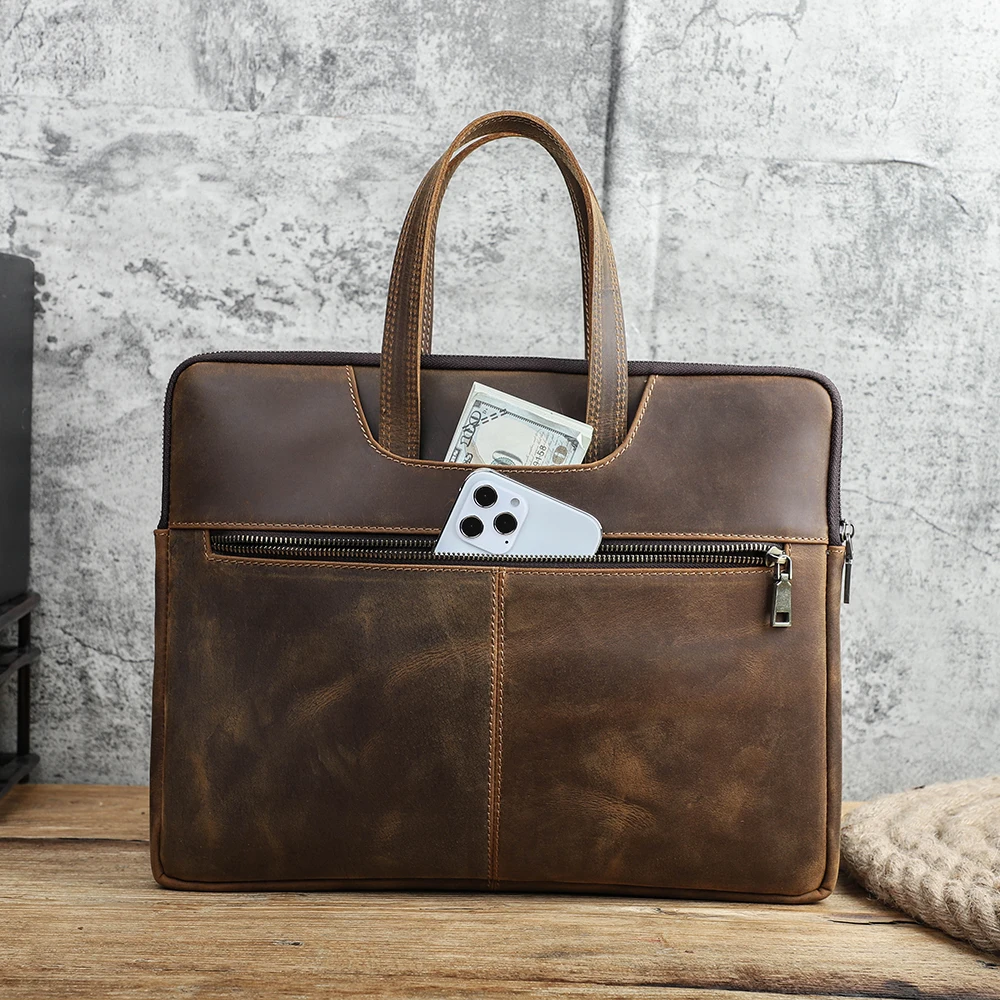 CONTACT'S FAMILY Men Briefcase Genuine Leather Laptop Bag For Air 13 M1 M2 M3 M4 Macbook Pro 14 Macbook 15 16 inch Handbag Tote
CONTACT'S FAMILY Men Briefcase Genuine Leather Laptop Bag For Air 13 M1 M2 M3 M4 Macbook Pro 14 Macbook 15 16 inch Handbag Tote