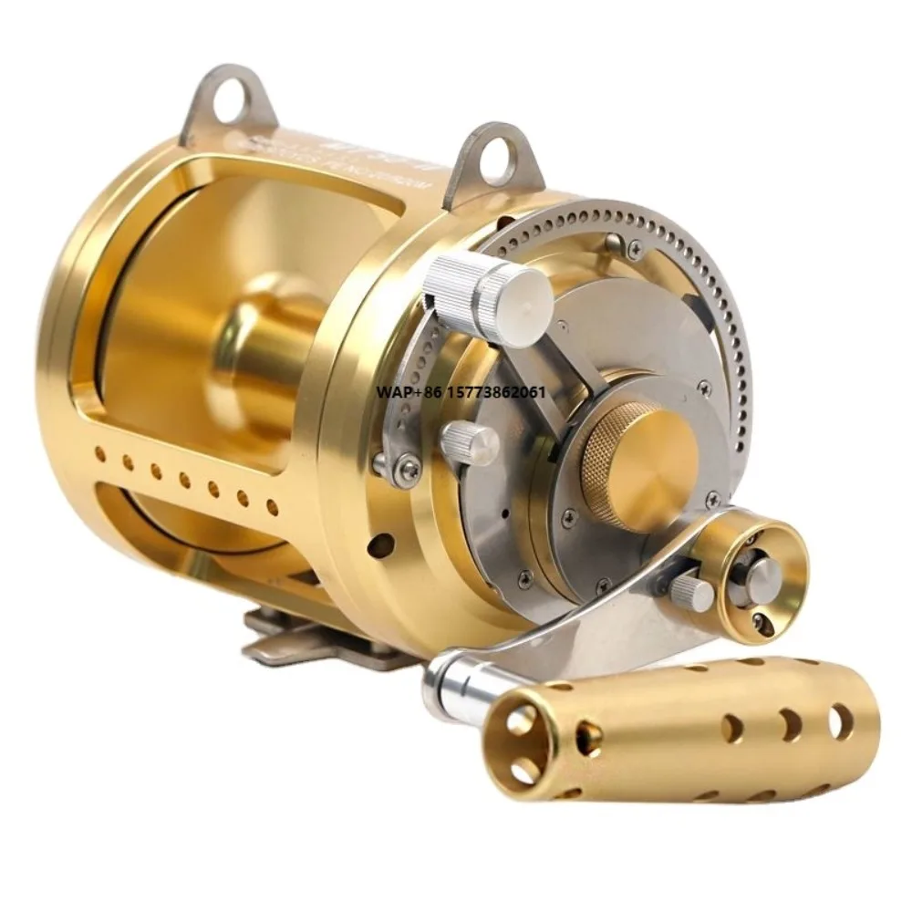 Fishing Reel Aluminum CNC Saltwater Pesca Ocean Tuna Conventional Reel Full Metal Fishing Trolling Reel
Fishing Reel Aluminum CNC Saltwater Pesca Ocean Tuna Conventional Reel Full Metal Fishing Trolling Reel