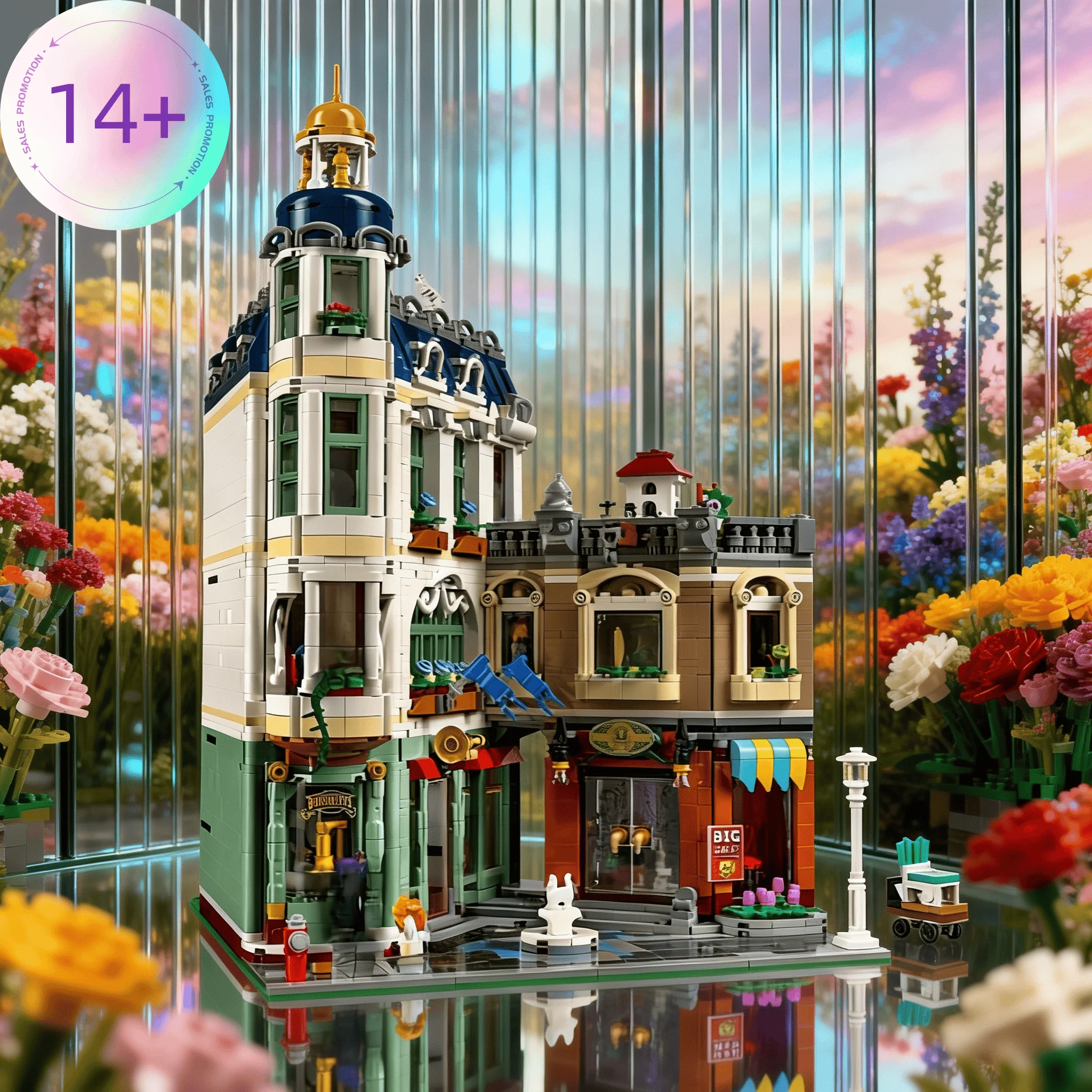 Interesting color modular building 2026 new home decoration European shopping street block city building brick model toy childre
Interesting color modular building 2026 new home decoration European shopping street block city building brick model toy childre