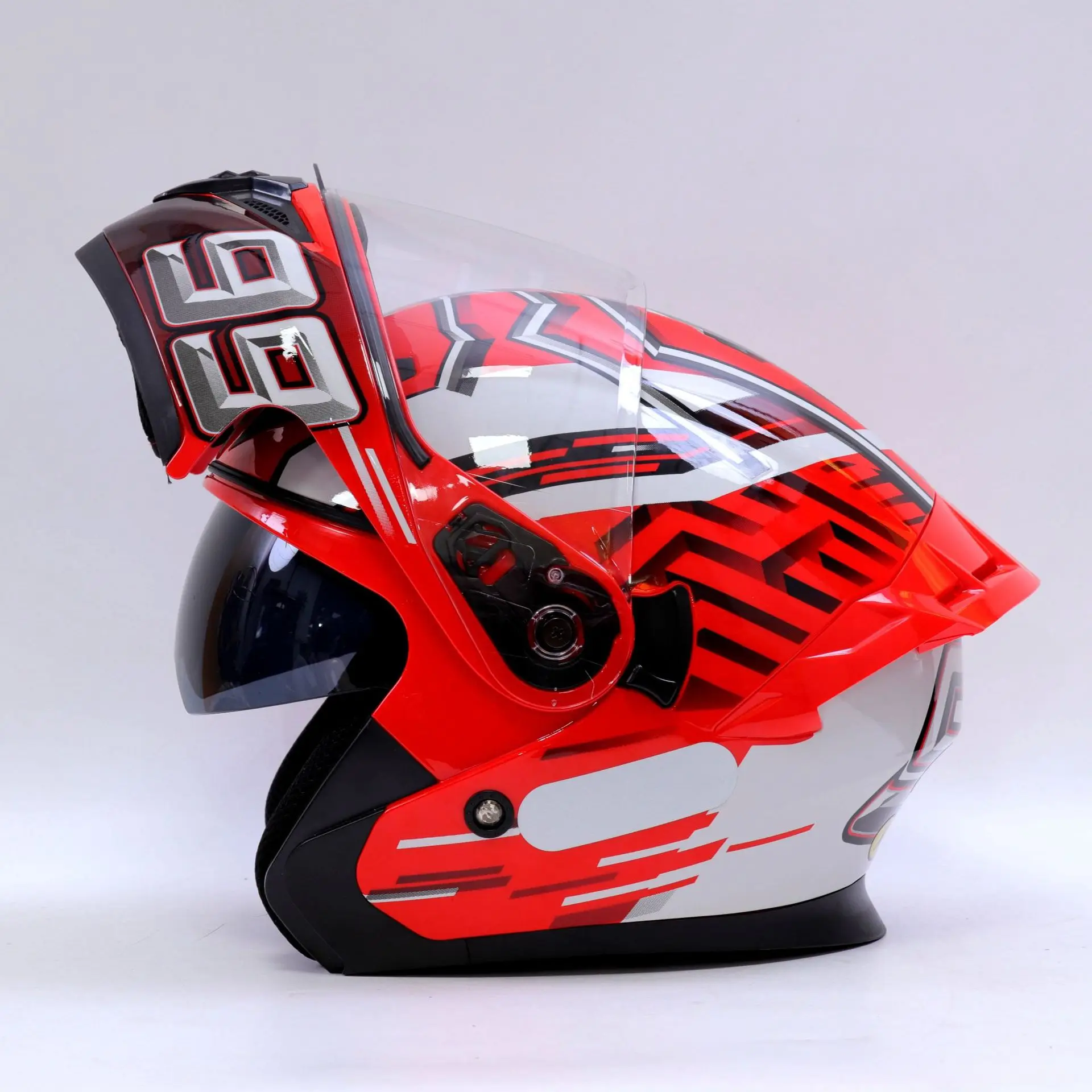 Мотошлем-трансформер с двойным визором для электроскутеров и мотоциклов (для eBay)
Мотошлем-трансформер с двойным визором для электроскутеров и мотоциклов (для eBay)