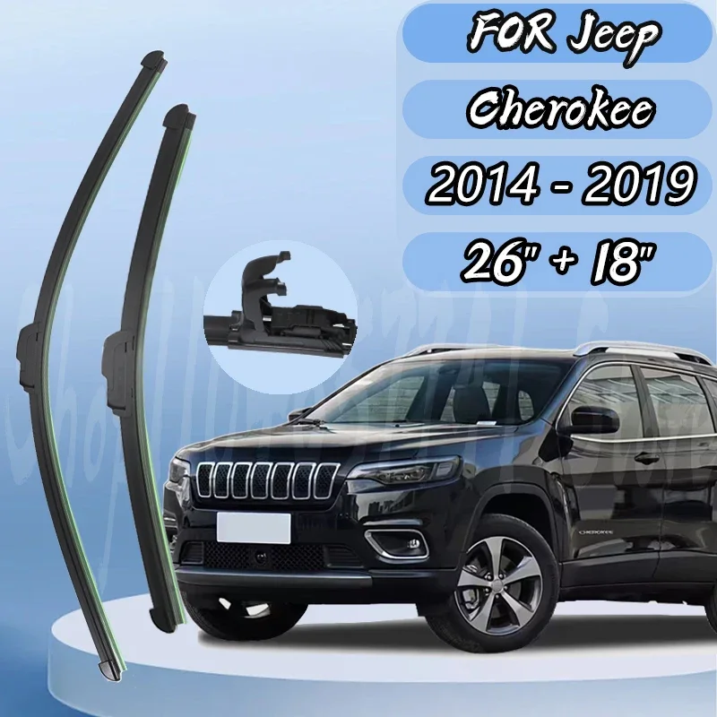 Wiper Blades For Jeep Cherokee 2014 2015 2016 2017 2018 2019 Windshield Windscreen Front Window Car Accessories 26"+18"
Wiper Blades For Jeep Cherokee 2014 2015 2016 2017 2018 2019 Windshield Windscreen Front Window Car Accessories 26"+18"