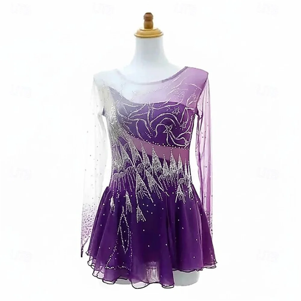 Women Figure Skating Dress Long Sleeve Performance Ice Skating Costume With Stretch Fabric For Training Competition And Stage Sh
Women Figure Skating Dress Long Sleeve Performance Ice Skating Costume With Stretch Fabric For Training Competition And Stage Sh