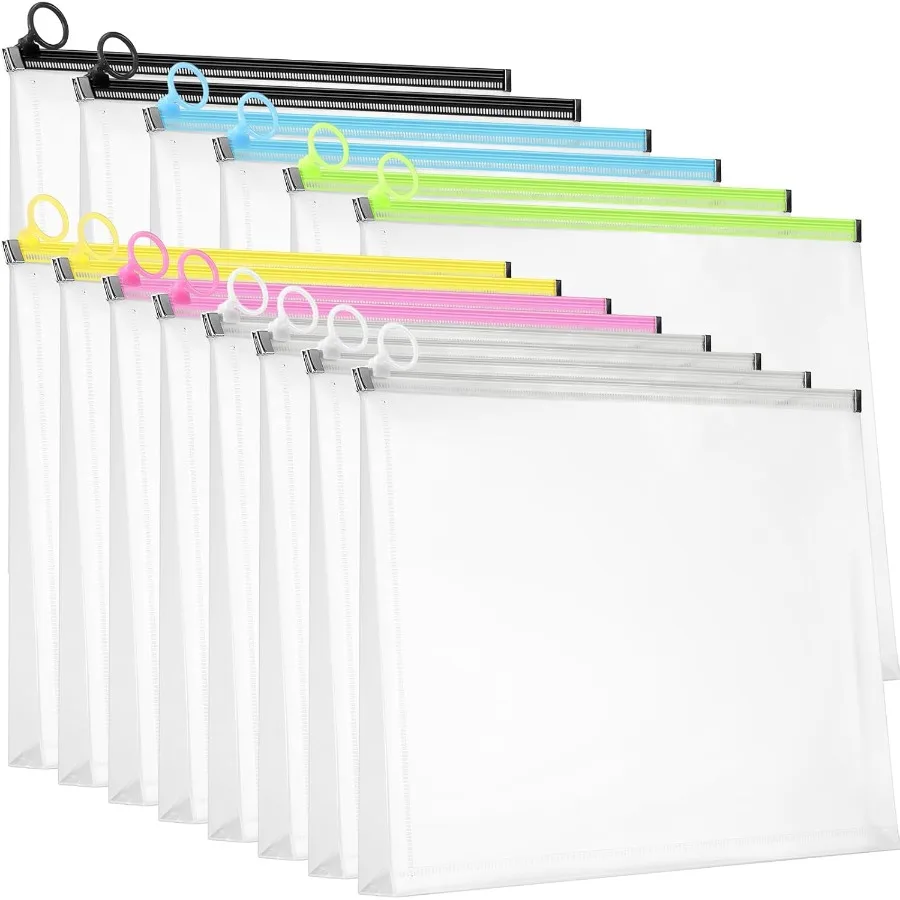 14 Pcs Back to School Clear Plastic Zip Envelope A4 Zipper Document Folder 13 x 9.7In File Folder Expanding Envelope Pouch for
14 Pcs Back to School Clear Plastic Zip Envelope A4 Zipper Document Folder 13 x 9.7In File Folder Expanding Envelope Pouch for