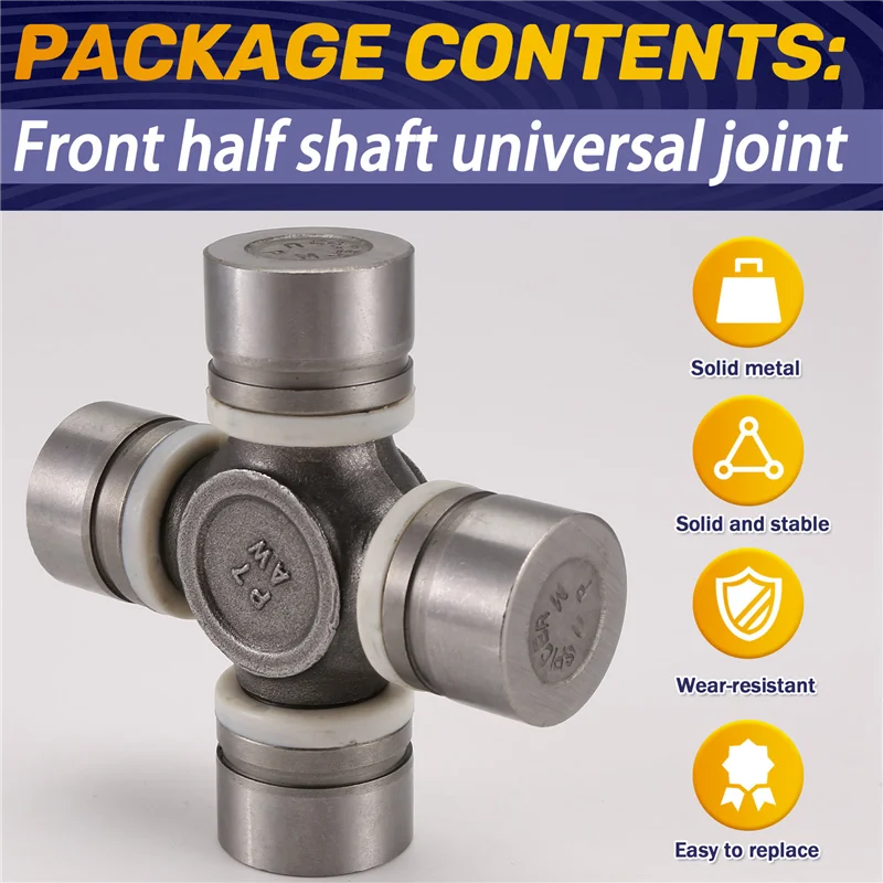 Durable For JEEP Wrangler 2007-2017 Front Half Shaft Universal Joint, Universal Joint Kit 68145053AA, 68145053AF
Durable For JEEP Wrangler 2007-2017 Front Half Shaft Universal Joint, Universal Joint Kit 68145053AA, 68145053AF