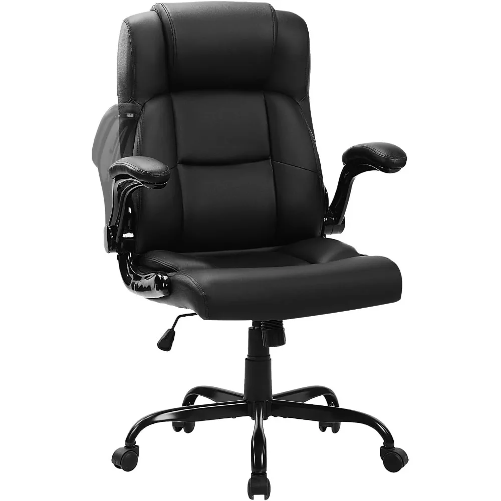 Big & Tall Office Chair 400lbs Capacity - Heavy Duty Leather Executive Chair with Adjustable Lumbar Support
Big & Tall Office Chair 400lbs Capacity - Heavy Duty Leather Executive Chair with Adjustable Lumbar Support