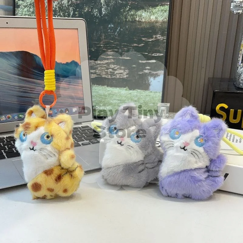 Cat Plush Keychain Adorable Embroidered Cartoon Face Soft Furry Pendant Great for Travel Bag Decor Souvenir
Cat Plush Keychain Adorable Embroidered Cartoon Face Soft Furry Pendant Great for Travel Bag Decor Souvenir