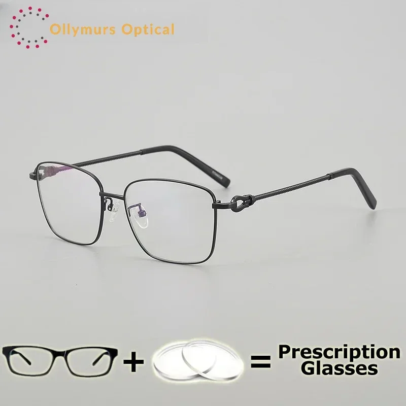 Очки Ollymurs на заказ по рецепту, из чистого титана, высококачественные оптические очки для мужчин, с защитой от синего света, для коррекции близорукости, с линзами с диоптриями
Очки Ollymurs на заказ по рецепту, из чистого титана, высококачественные оптические очки для мужчин, с защитой от синего света, для коррекции близорукости, с линзами с диоптриями