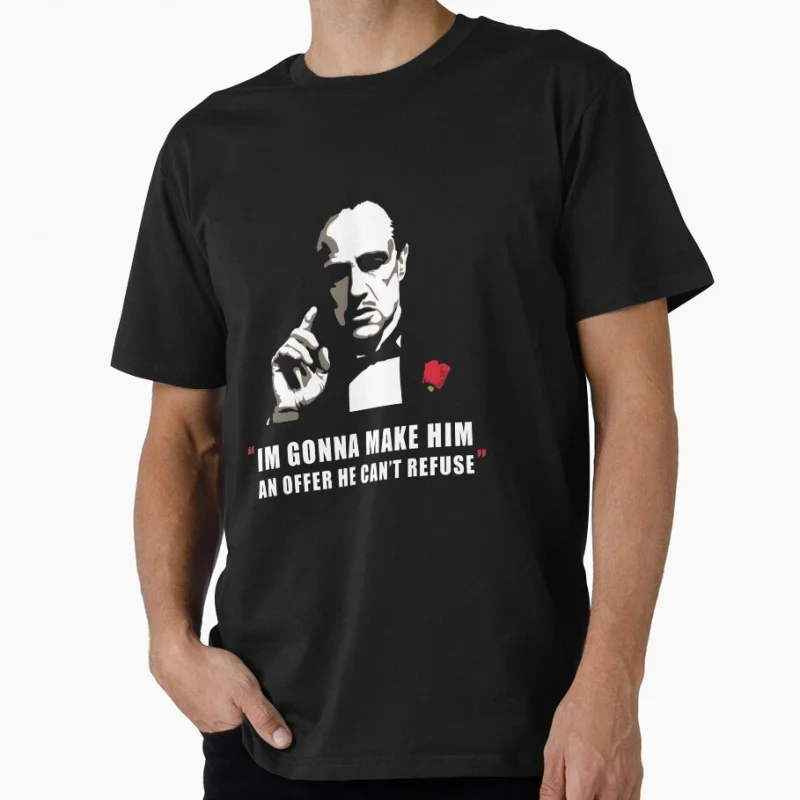 Retro Crime Movie The Godfather Gift t shirt 0506 Men's 100% cotton O-Neck Short Sleeve Graphic clothes All size tee S-6XL
Retro Crime Movie The Godfather Gift t shirt 0506 Men's 100% cotton O-Neck Short Sleeve Graphic clothes All size tee S-6XL