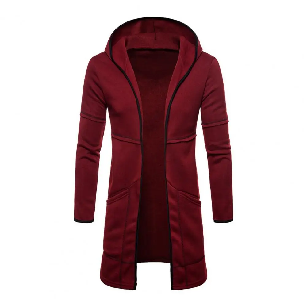 Coat Zipper Closure Male Jacket Mid-Length Hooded Jacket Coat Hooded Long Sleeve Male Jacket Windproof Pockets Cardigan Jacket
Coat Zipper Closure Male Jacket Mid-Length Hooded Jacket Coat Hooded Long Sleeve Male Jacket Windproof Pockets Cardigan Jacket